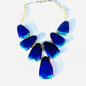 Kendra Scott Iridescent gold purple blue green Harlow Necklace